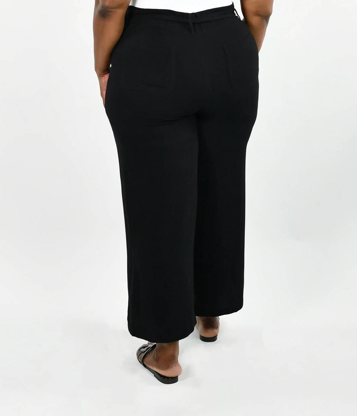 Geegee - Linen Wide Leg Pants - Plus