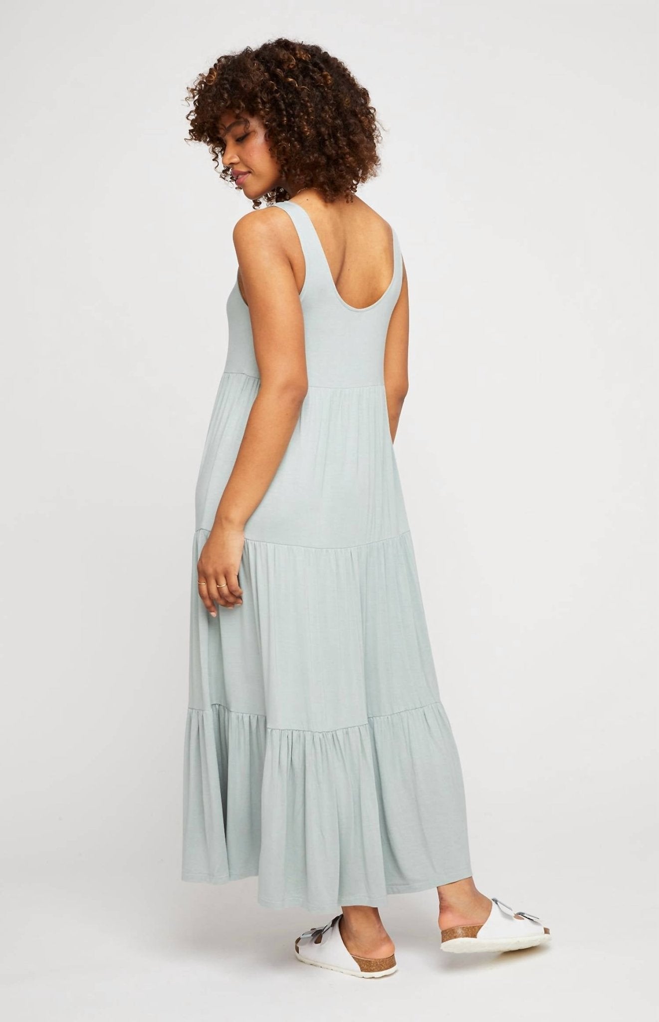 Gentle Fawn - Axel Side Slit Dress - clothing - dresses - green
