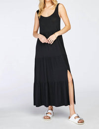 Gentle Fawn - Axel Side Slit Dress - black - clothing - dresses