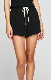 Gentle Fawn - Maddox Short - black - clothing - high - waist