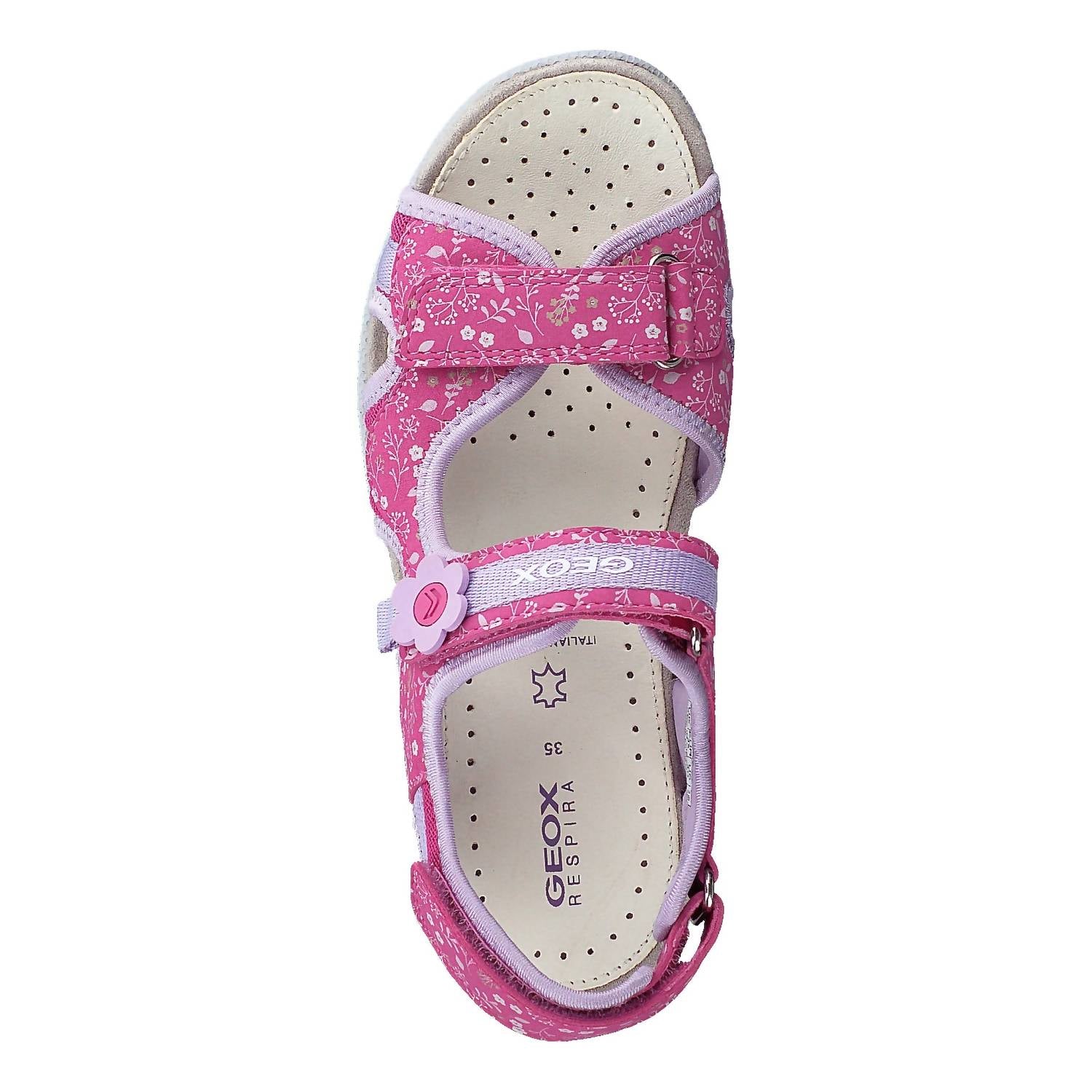 Geox - Girls Js Roxanne C Print Floral Sandal - flip - flops - kids - pink