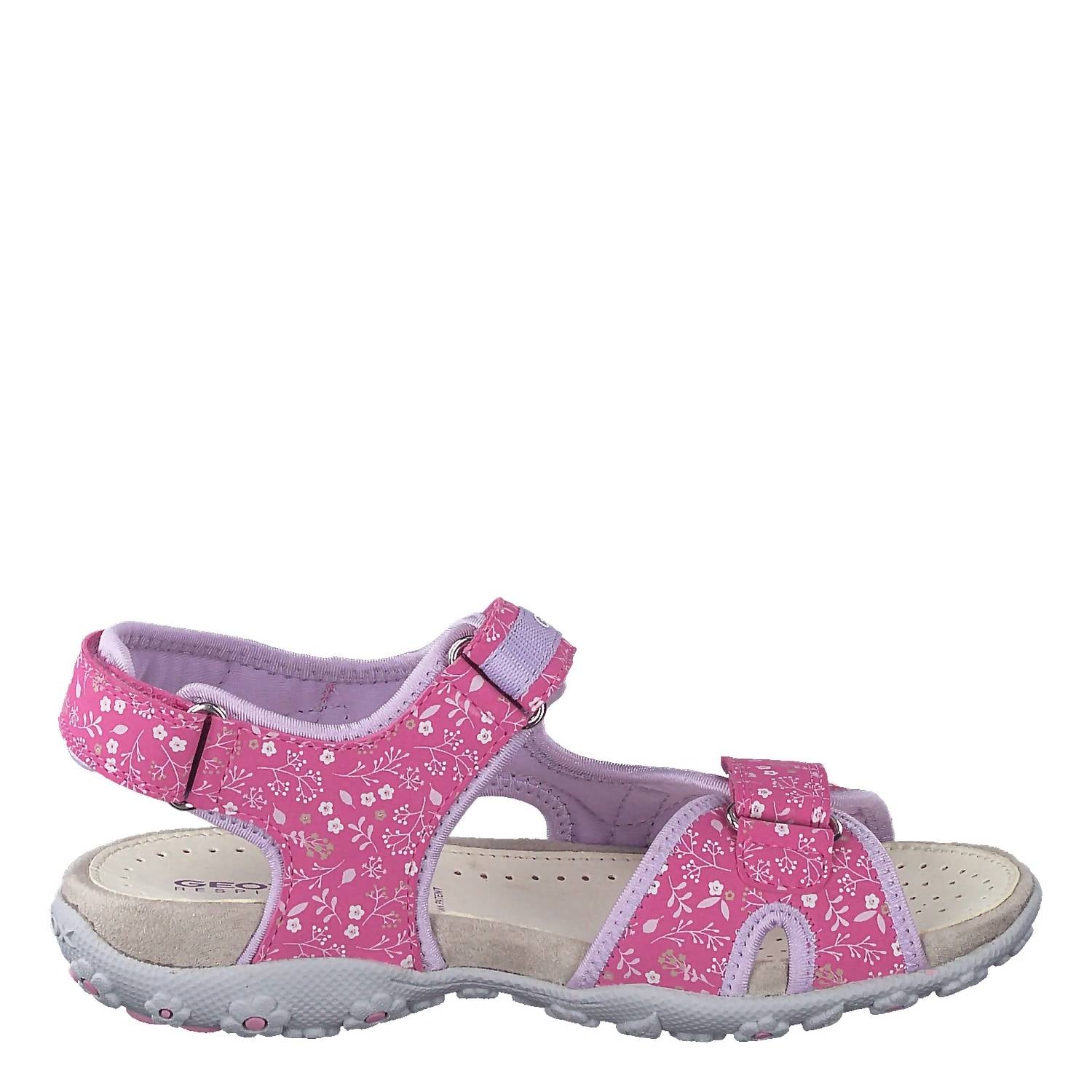 Geox - Girls Js Roxanne C Print Floral Sandal - flip - flops - kids - pink