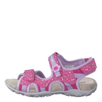 Geox - Girls Js Roxanne C Print Floral Sandal - flip - flops - kids - pink