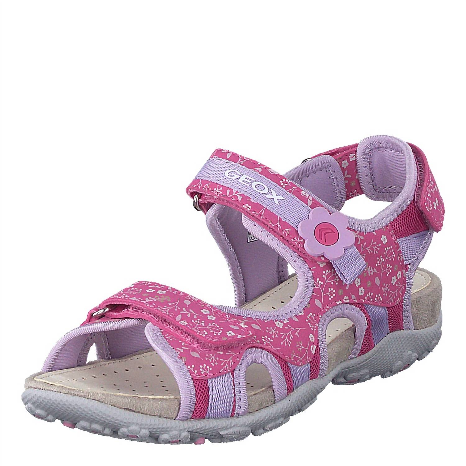 Geox - Girls Js Roxanne C Print Floral Sandal - flip - flops - kids - pink