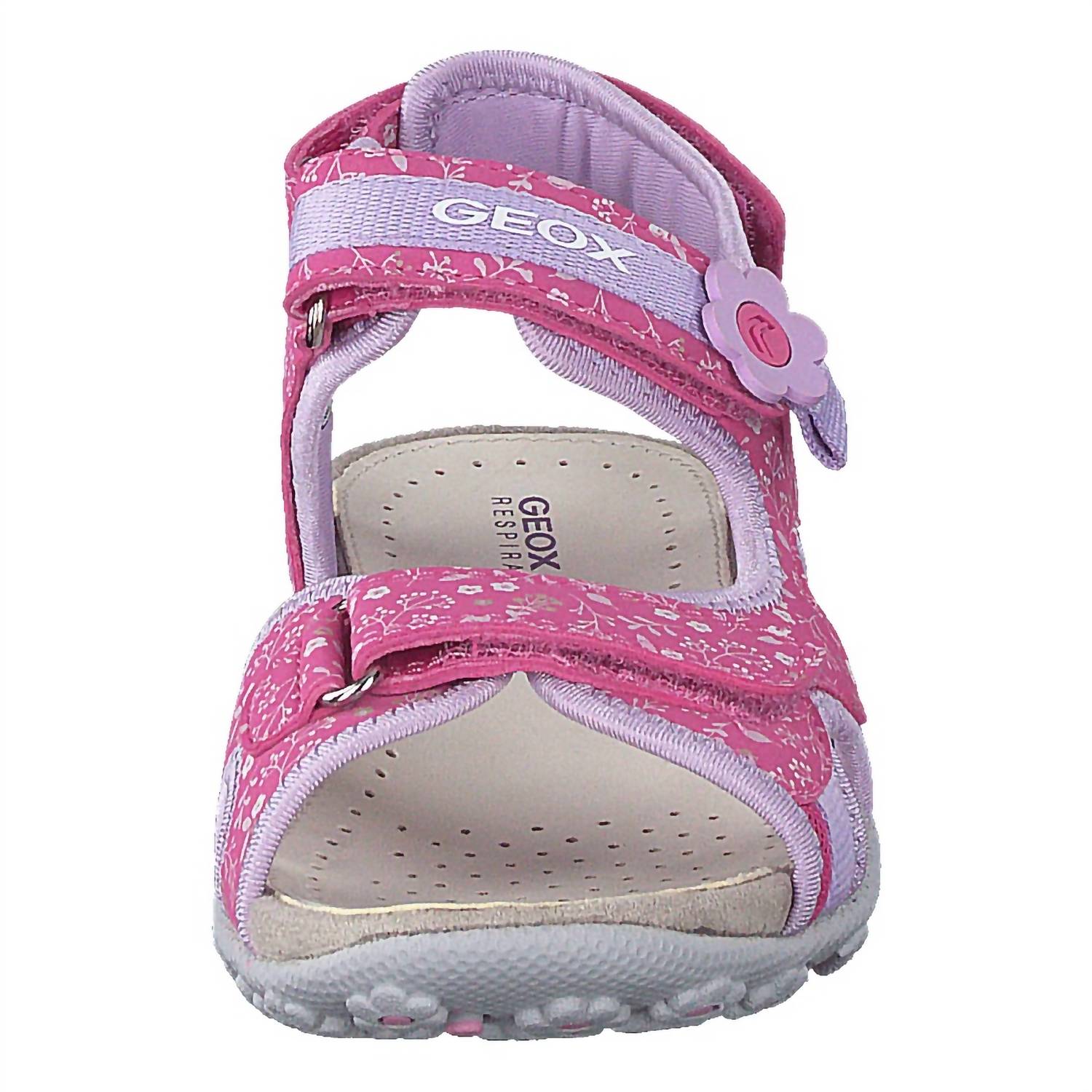 Geox - Girls Js Roxanne C Print Floral Sandal - flip - flops - kids - pink
