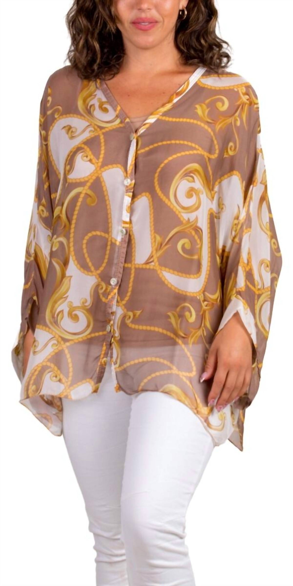 Gigi Moda - Angelo Baroque Silk Blouse