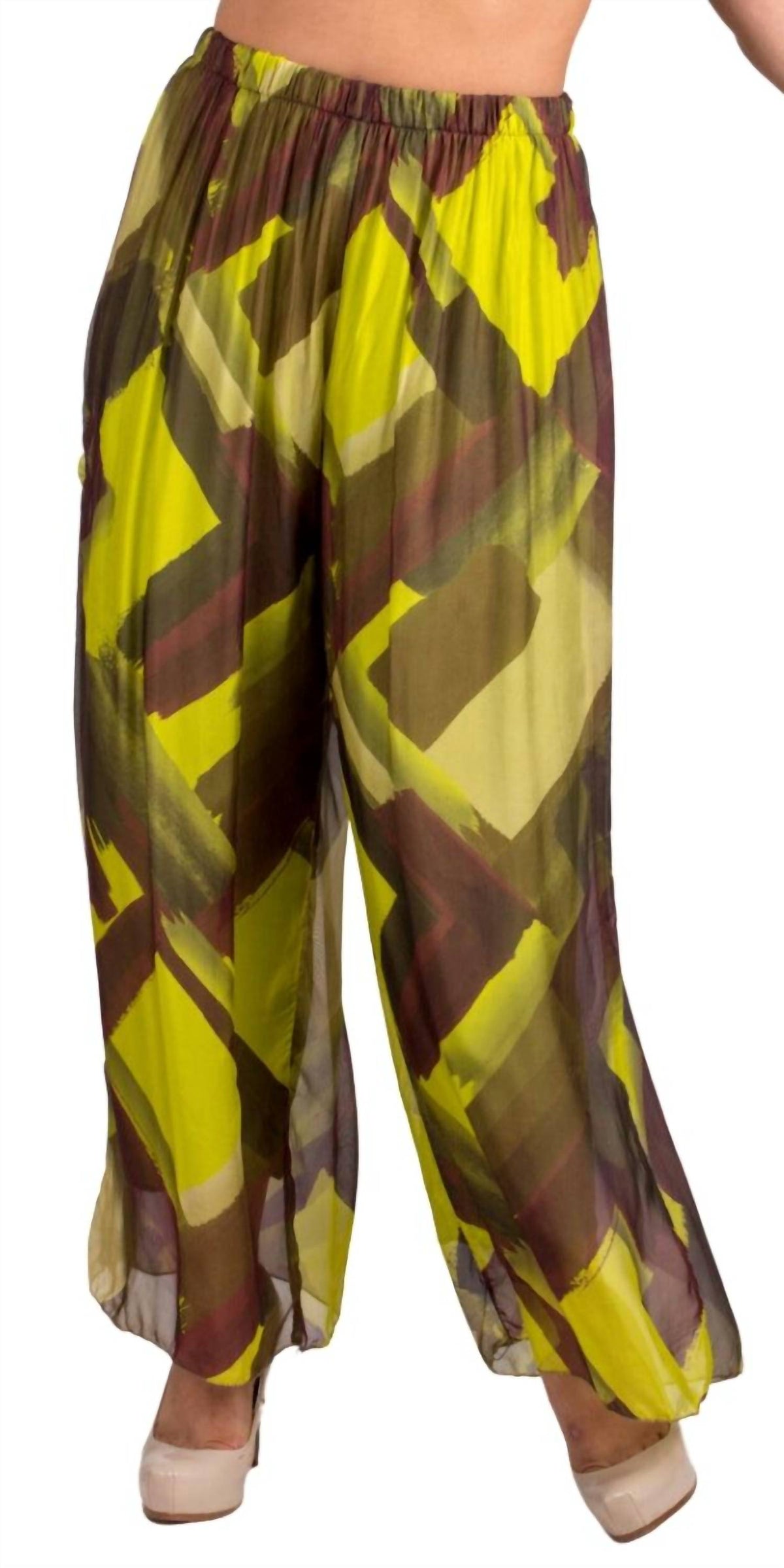 Gigi Moda - Angelo Brushstroke Silk Pants