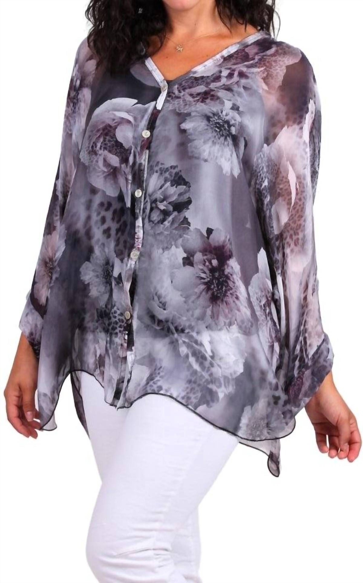 Gigi Moda - Angelo Jungle Silk Blouse