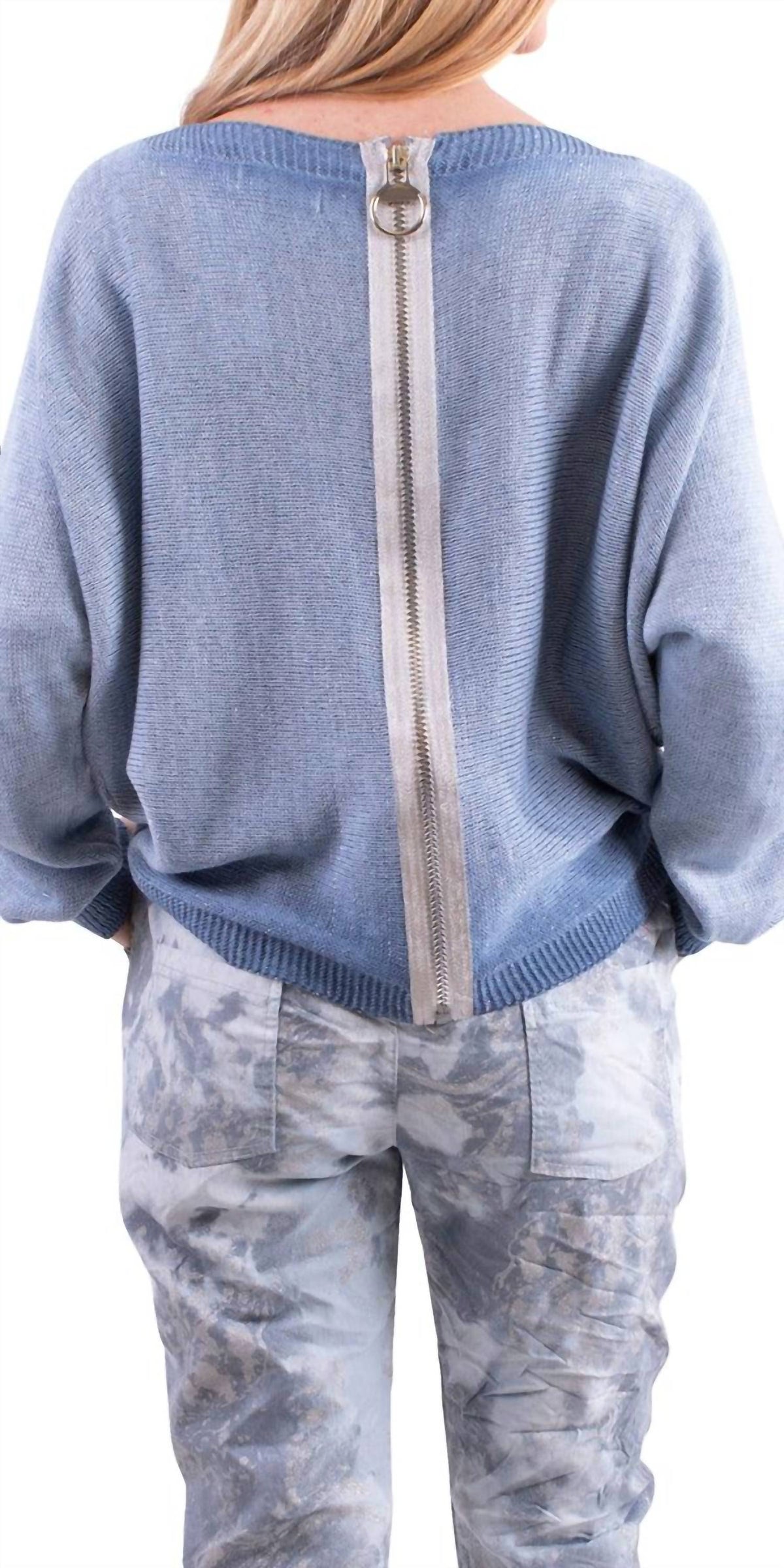 Gigi Moda - Argento Long Sleeve Sweater
