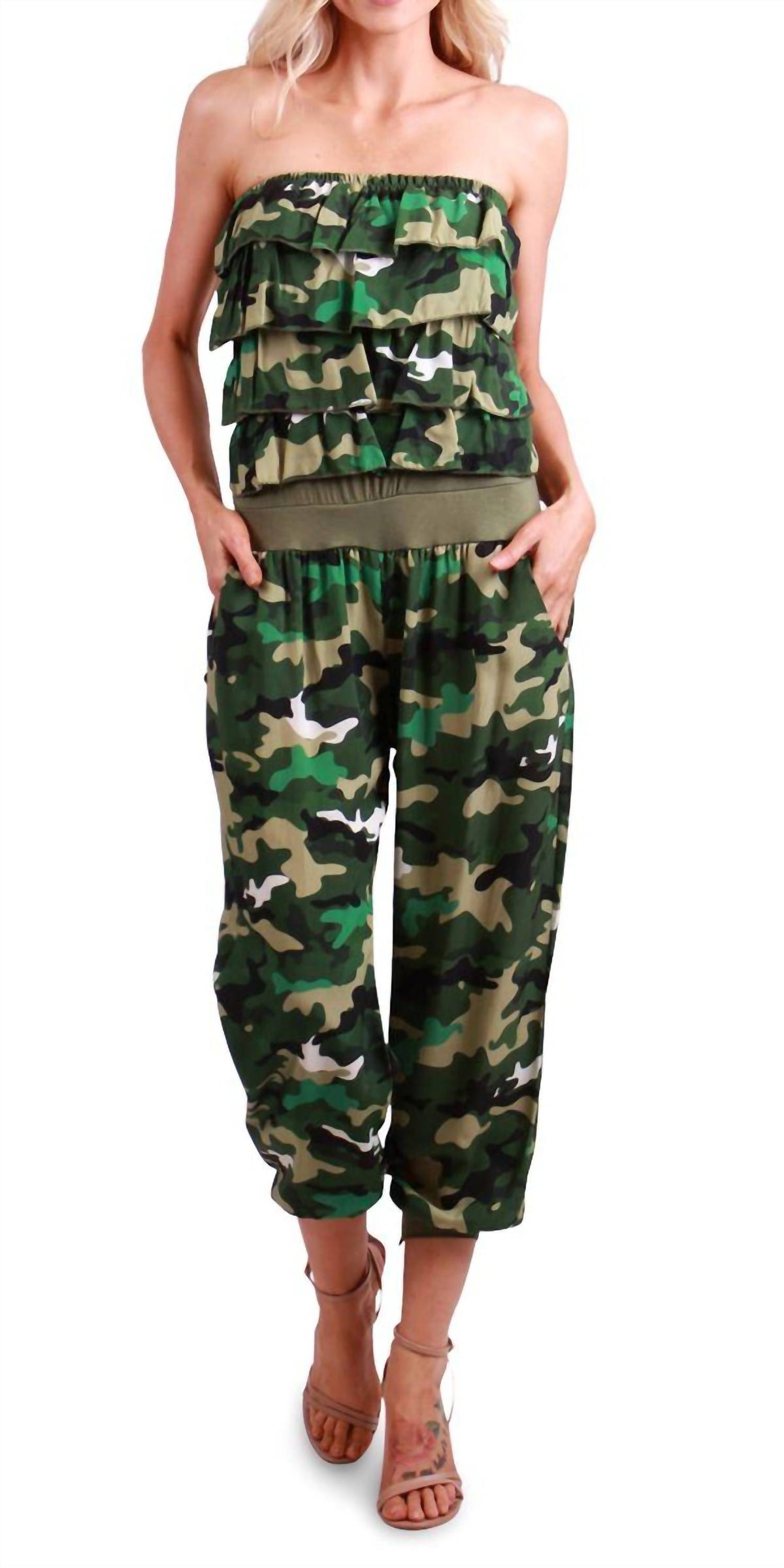 Gigi Moda - Elba Camo Jumpsuit