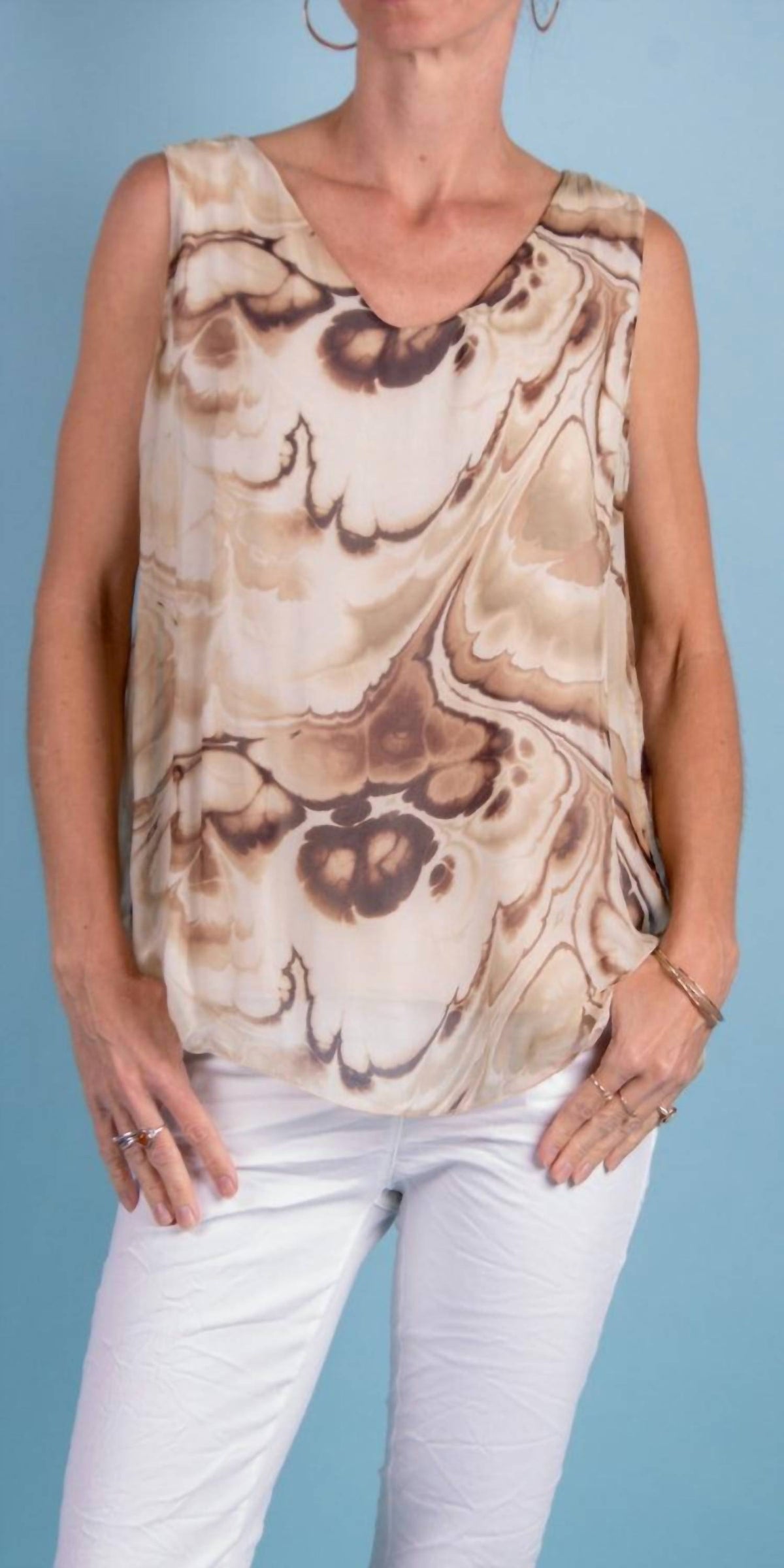 Gigi Moda - Fernanda Swirl Silk Top