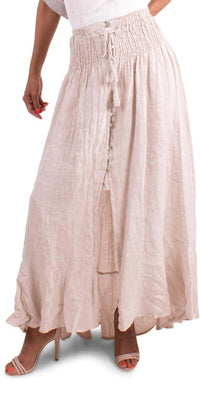 Gigi Moda - Magdalena Linen Maxi Skirt