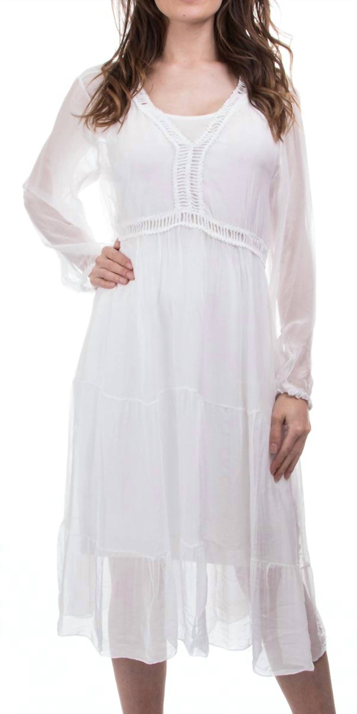 Gigi Moda - Medina Long Sleeve Midi Dress