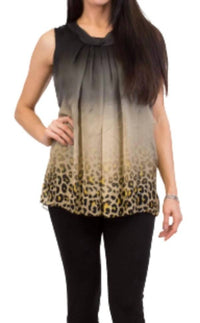 Gigi Moda - Micaela Leopard Sleeveless Blouse