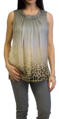Gigi Moda - Micaela Leopard Sleeveless Blouse