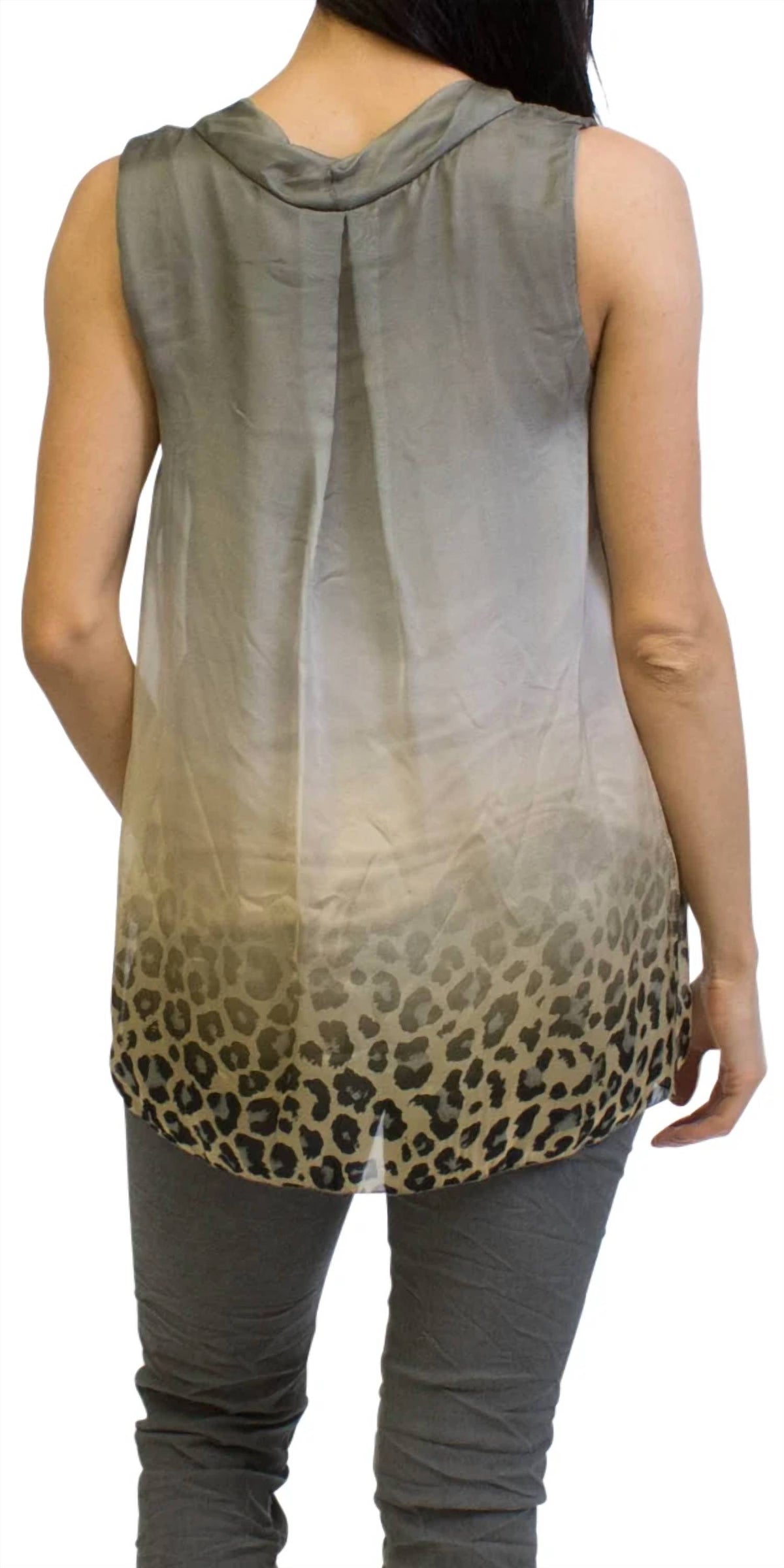 Gigi Moda - Micaela Leopard Sleeveless Blouse