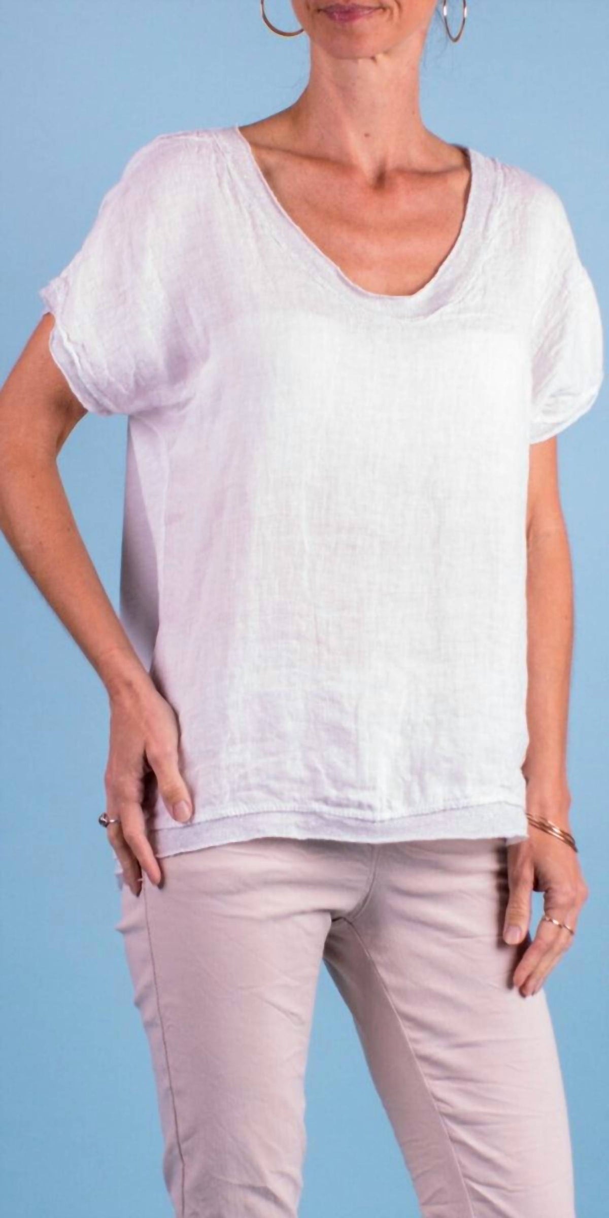 Gigi Moda - Nico Linen Top