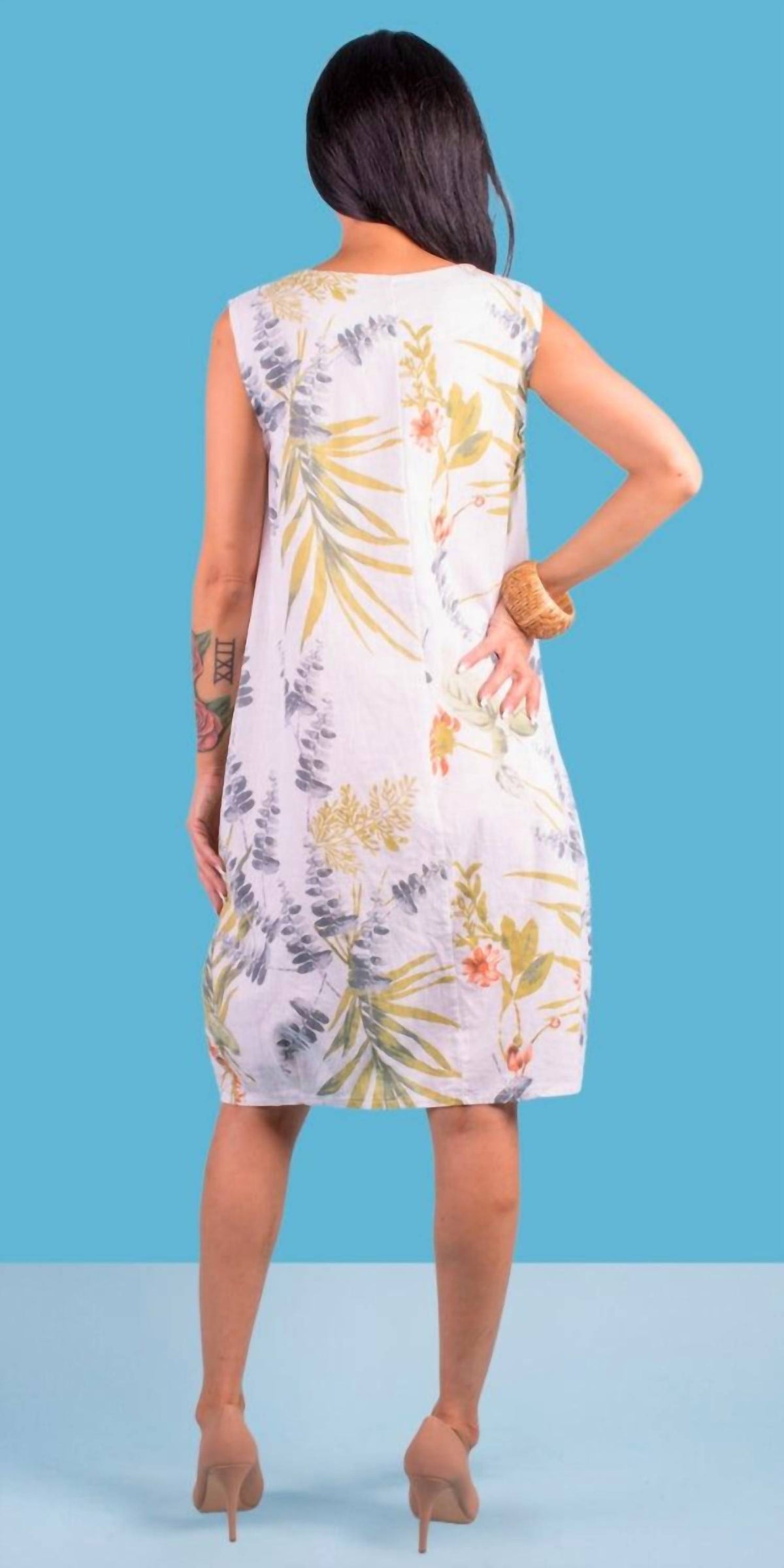 Gigi Moda - Ninfa Linen Mini Dress