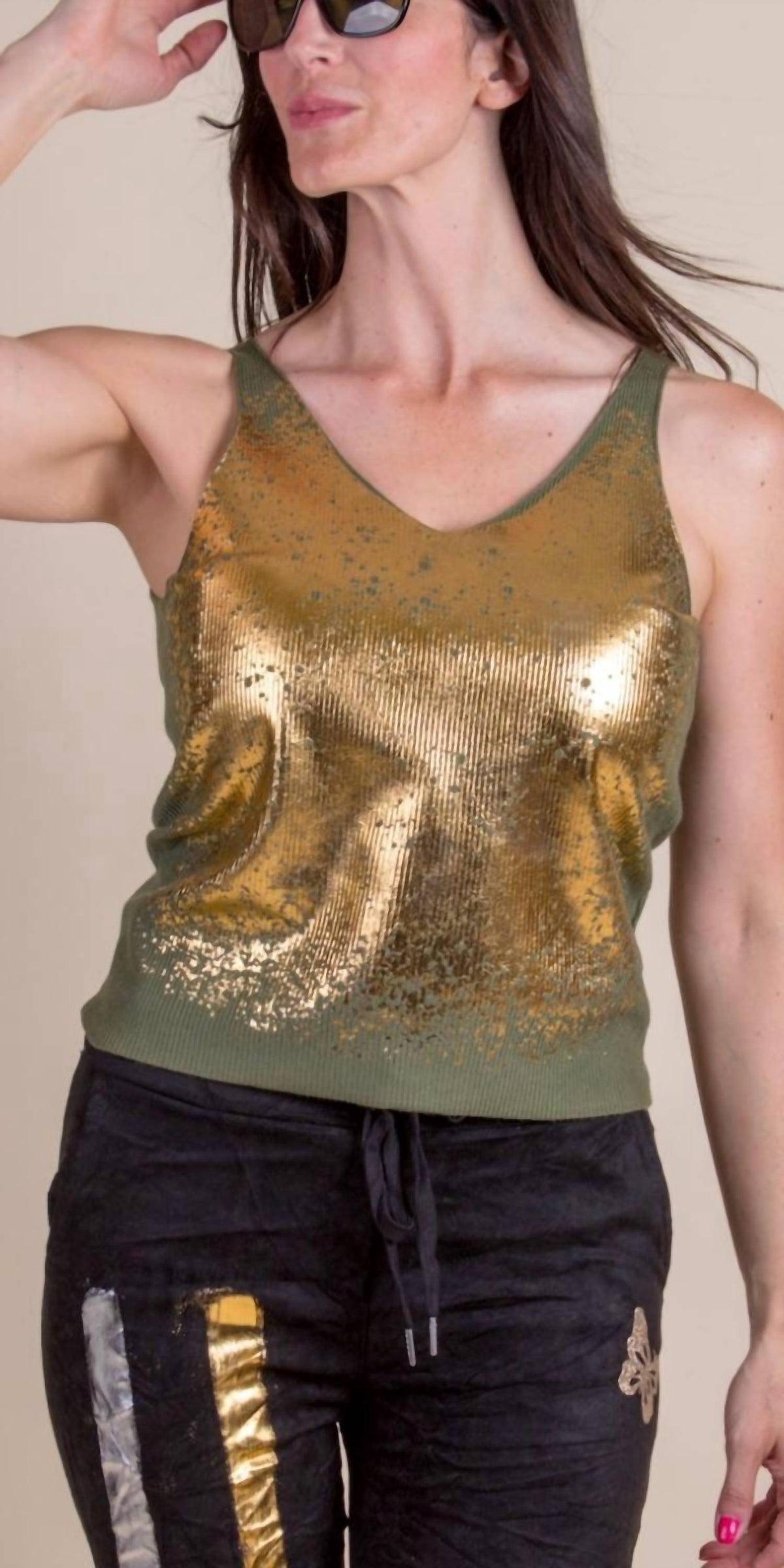 Gigi Moda - Orsa V-neck Tank Top
