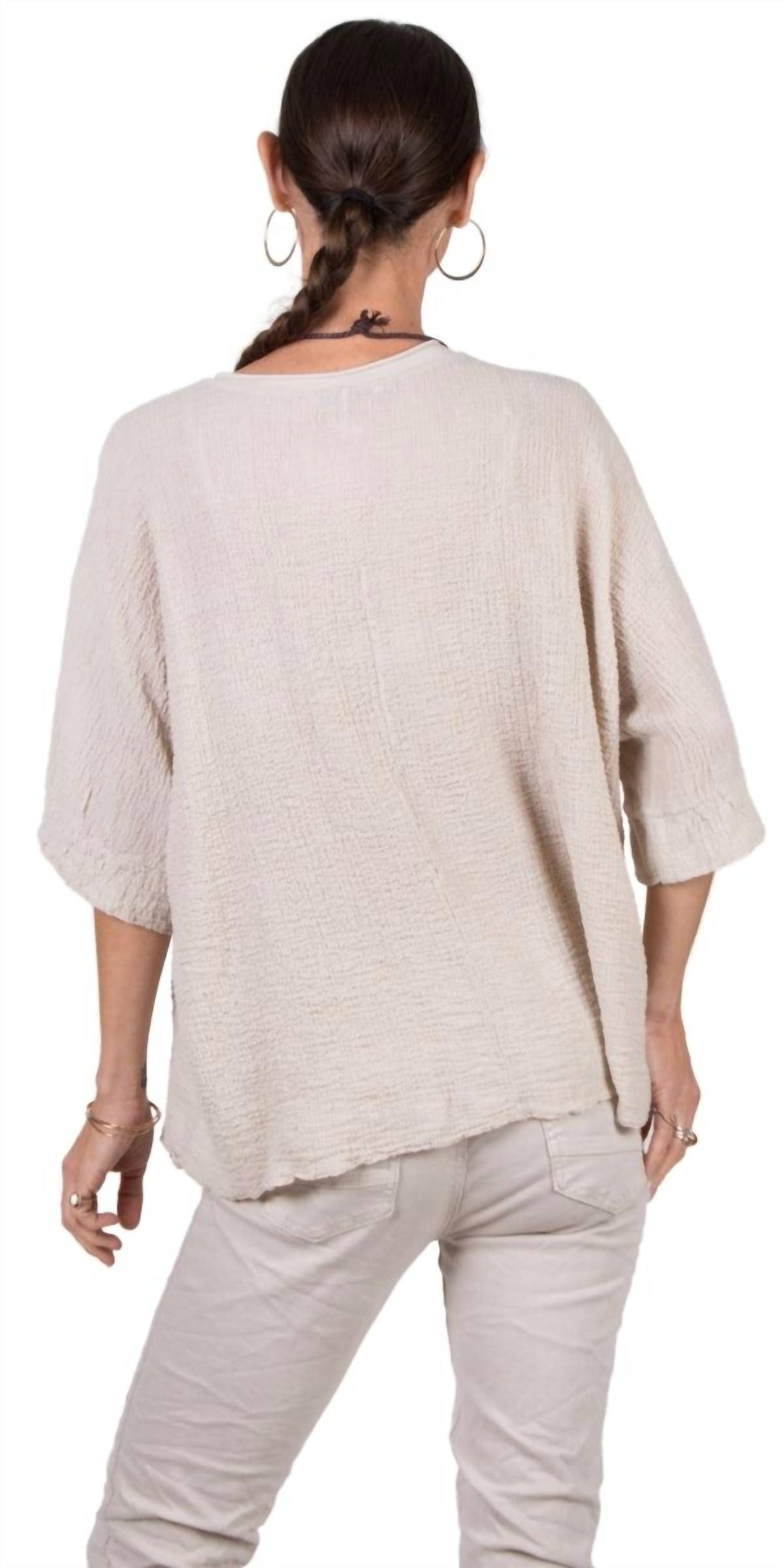 Gigi Moda - Rina Waffle Cotton Top