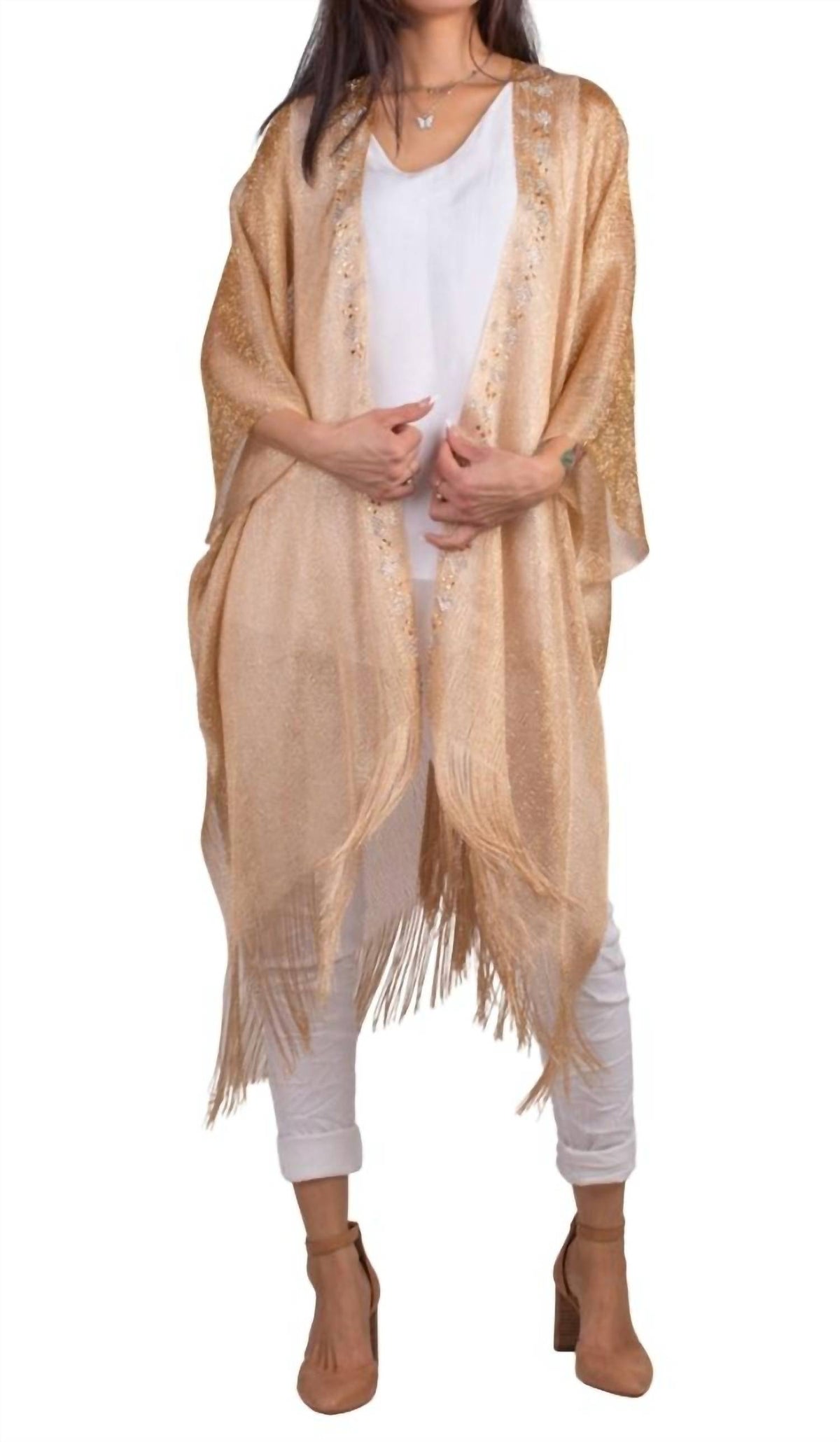 Gigi Moda - Spiaggia Open Front Kimono