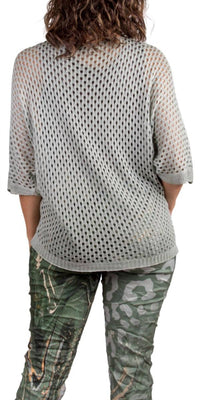 Gigi Moda - Star Knit Mesh Sweater