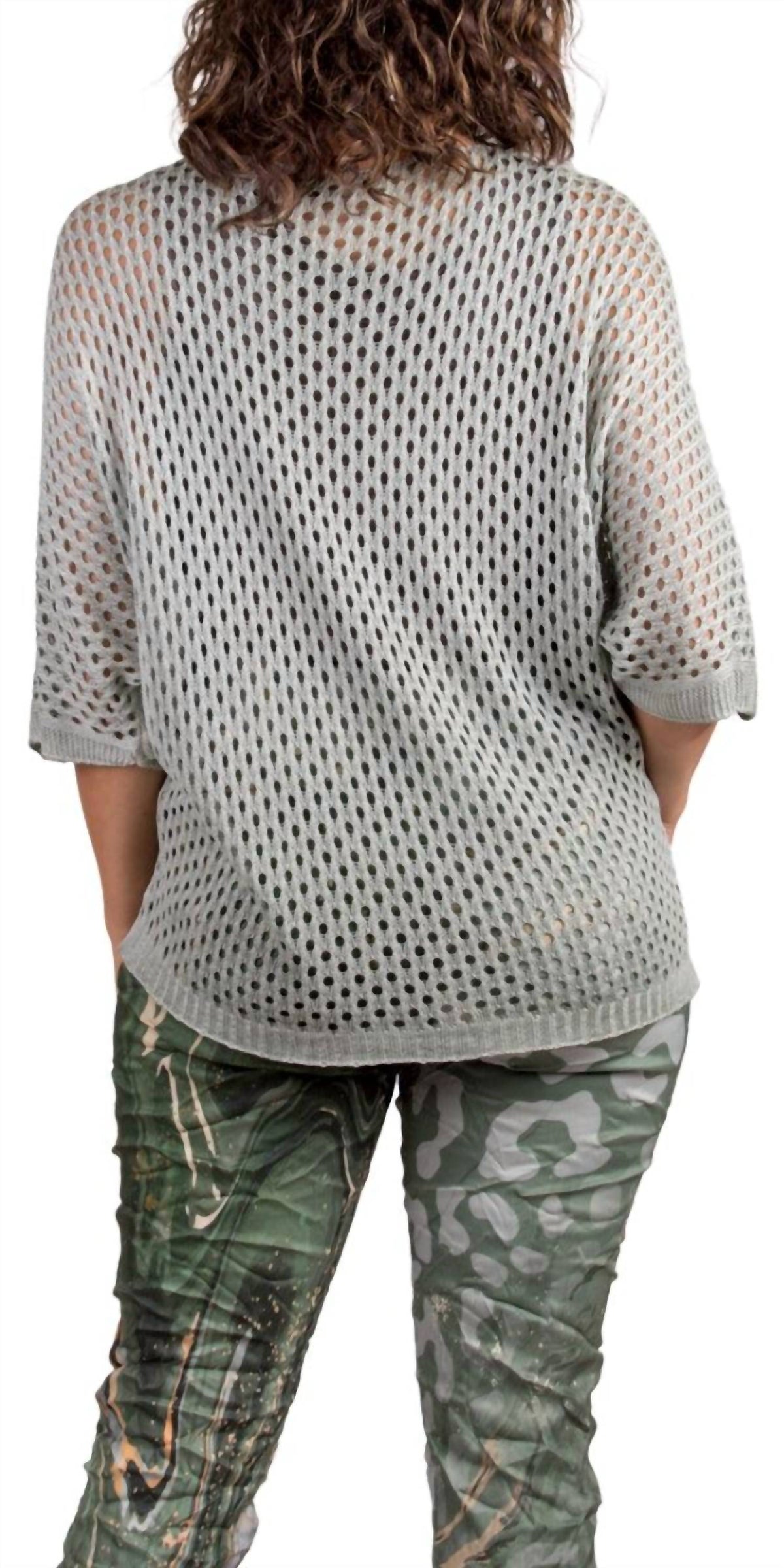 Gigi Moda - Star Knit Mesh Sweater