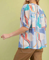Gigio - Abstract Printed Top