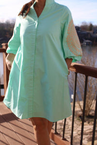 Gigio - Button-down Mini Shift Dress