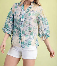 Gigio - Button Down Top Blouse