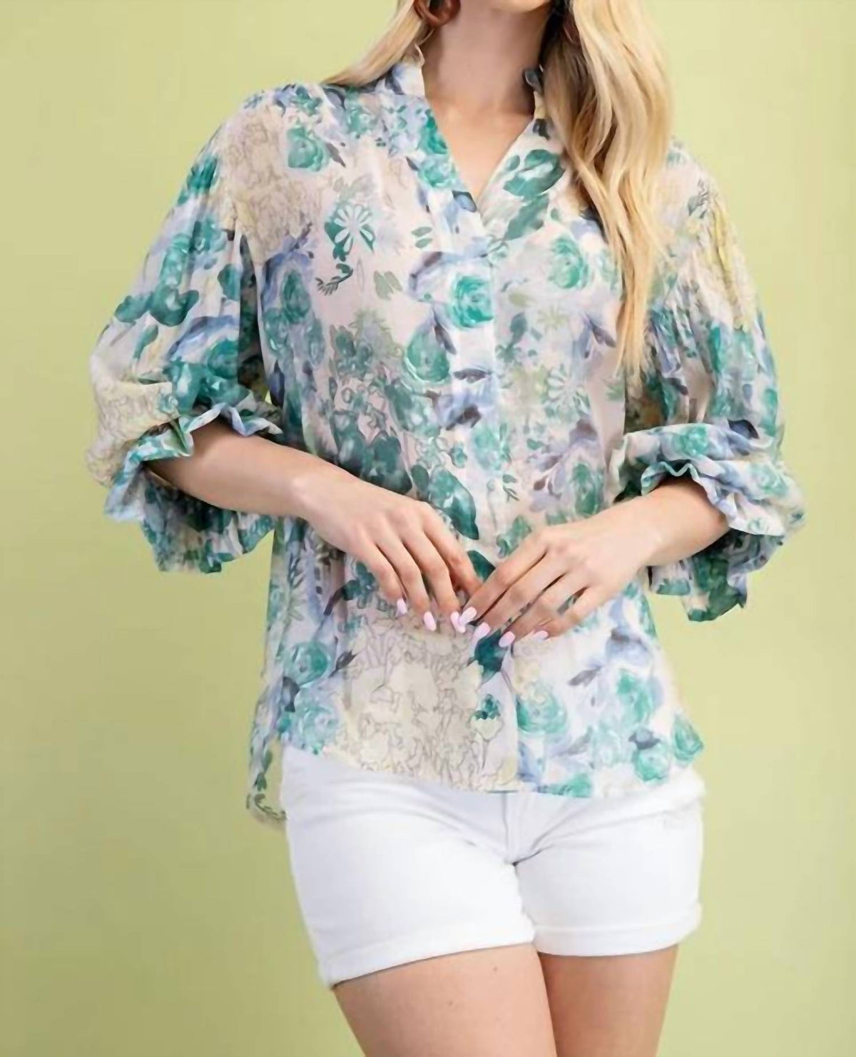 Gigio - Button Down Top Blouse