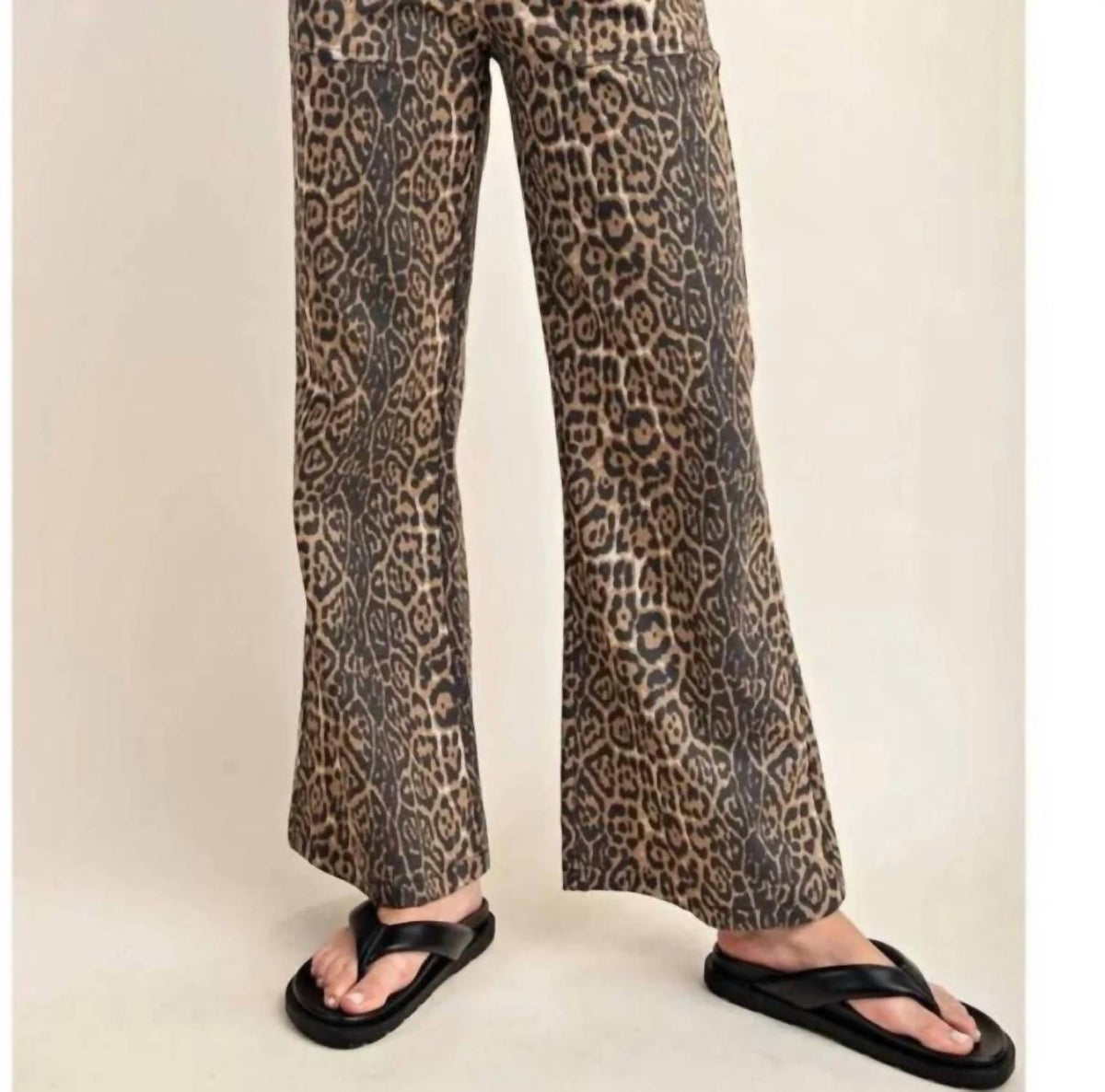 Gigio - Leopard Denim Pants