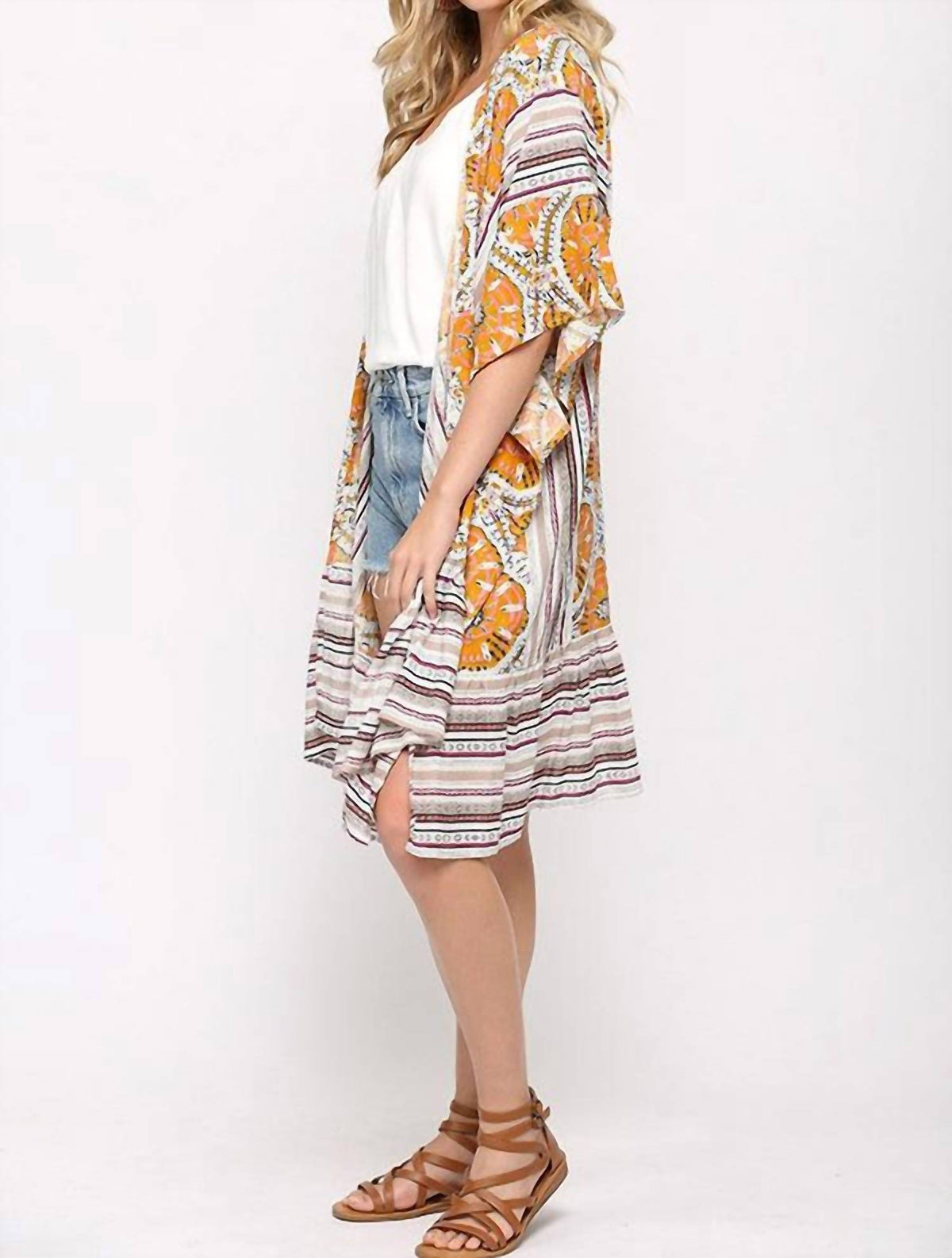 Gigio - Mixed Prints Kimono