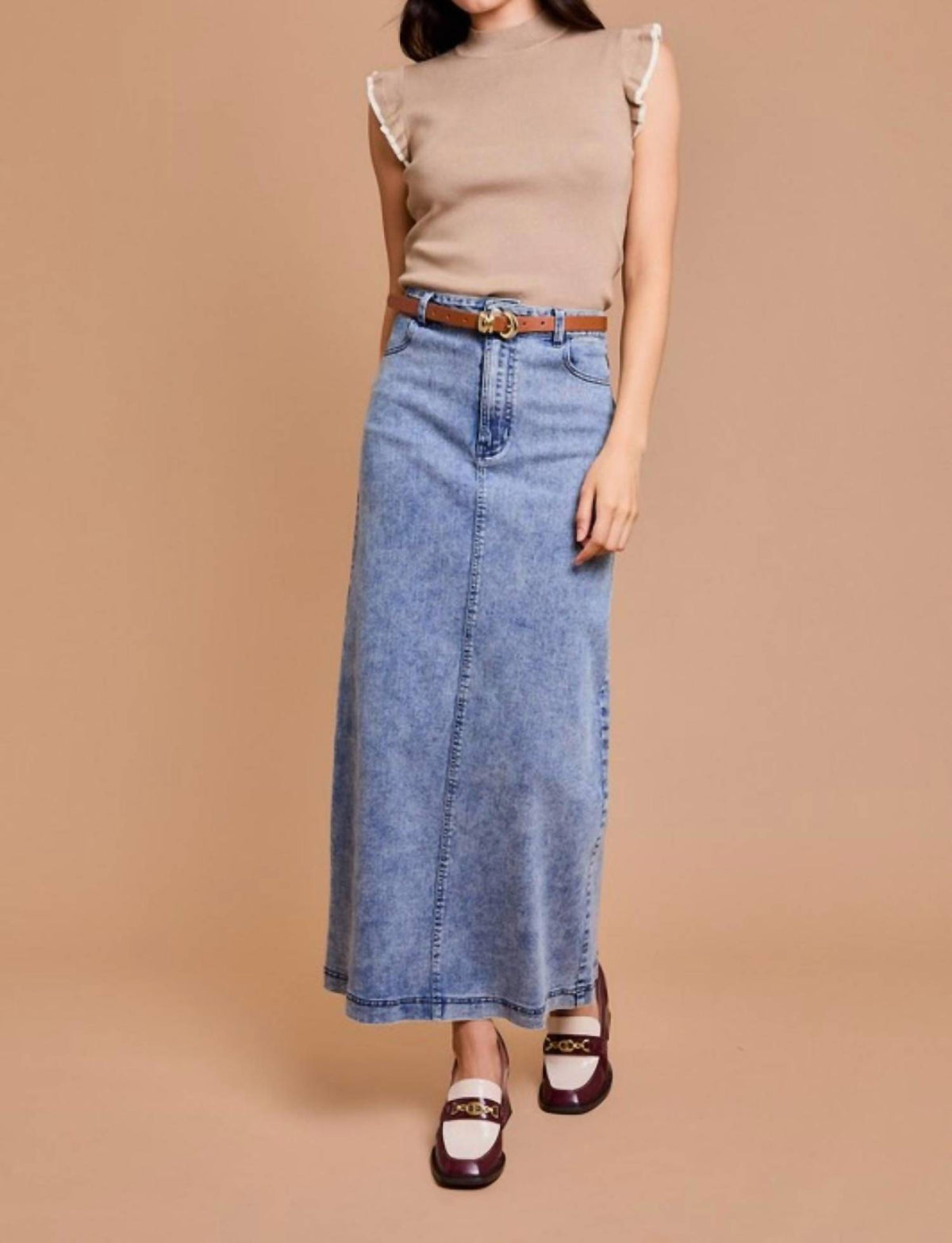 Gilli - CASSY FLARE DENIM SKIRT