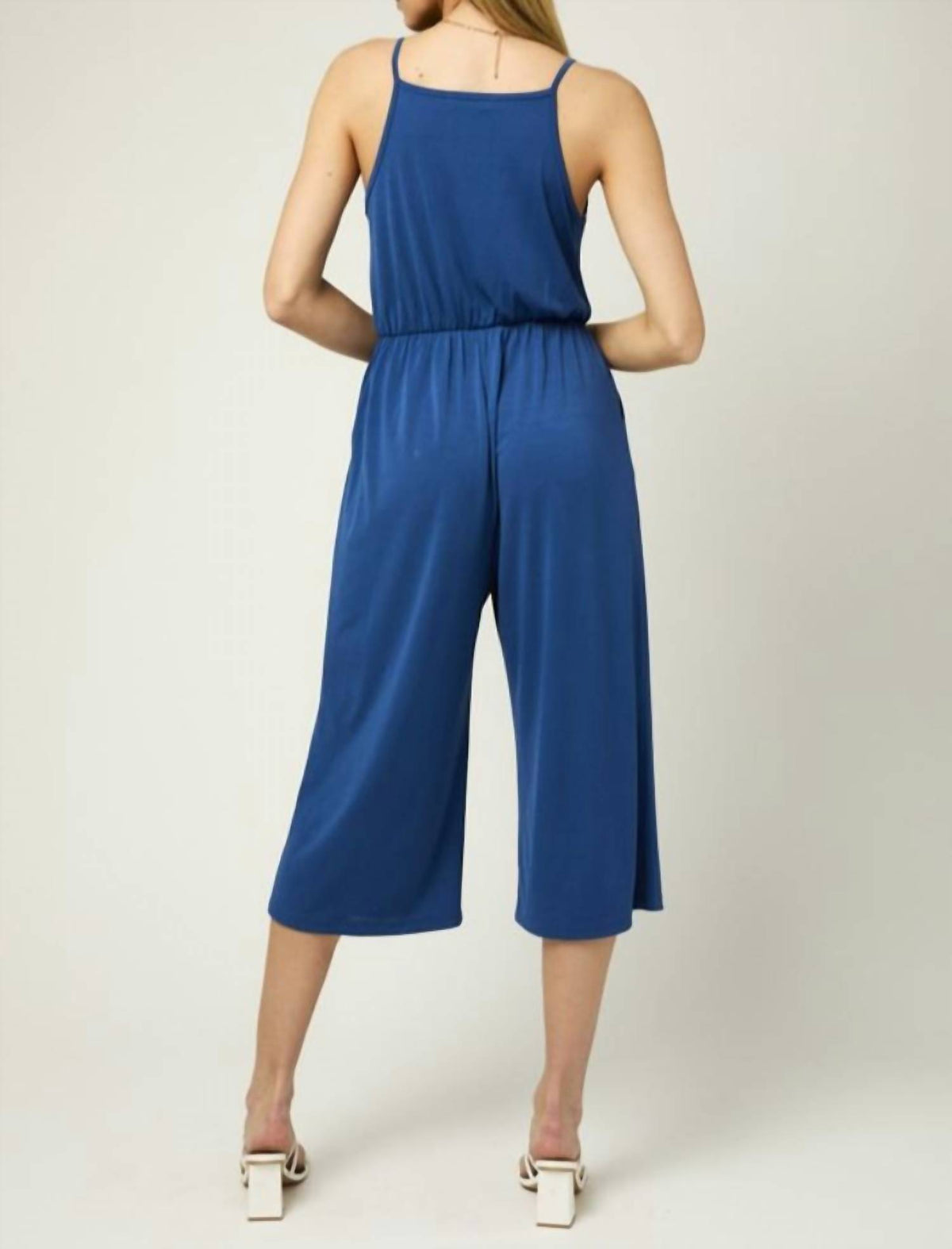 Gilli - Cropped Surplice Jumpsuit