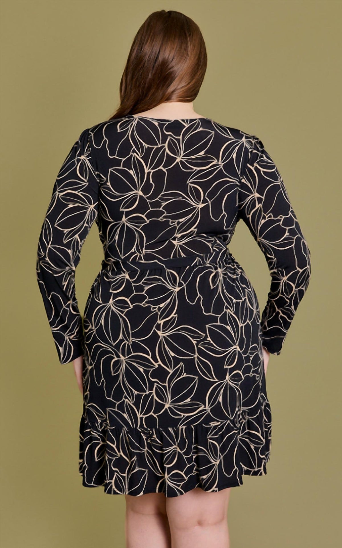 Gilli - Floral Fantasy Wrap Mini Dress - Plus