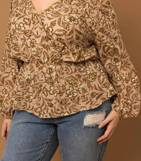 Gilli - Marlee Peplum Top - Plus