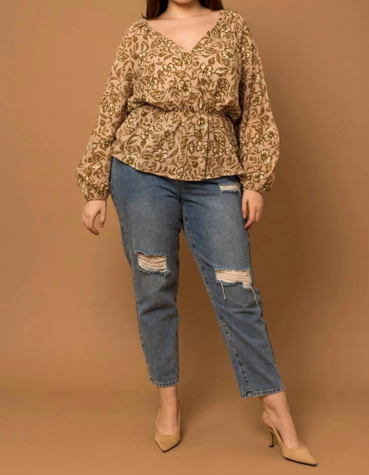 Gilli - Marlee Peplum Top - Plus