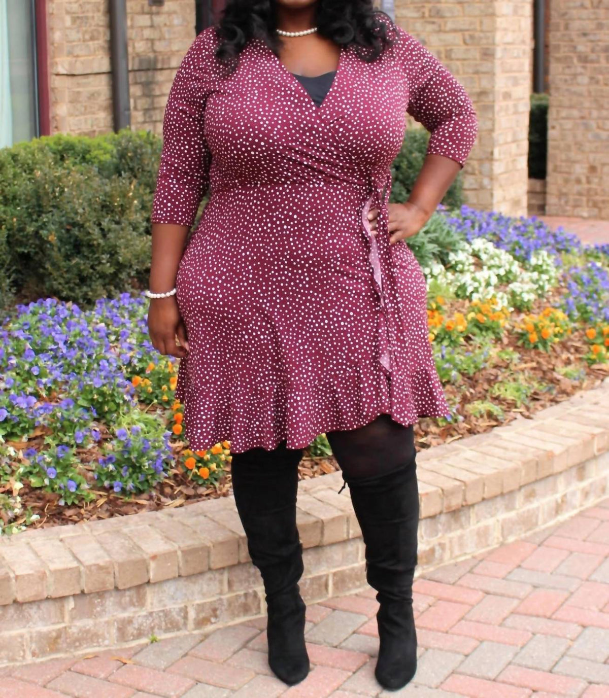 Gilli - Marley Faux Wrap Dress - Plus