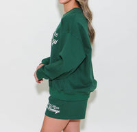 Gilli - Out Of The Office Round Neck Long Sleeve Sweatshirt - clothing - graphic - green