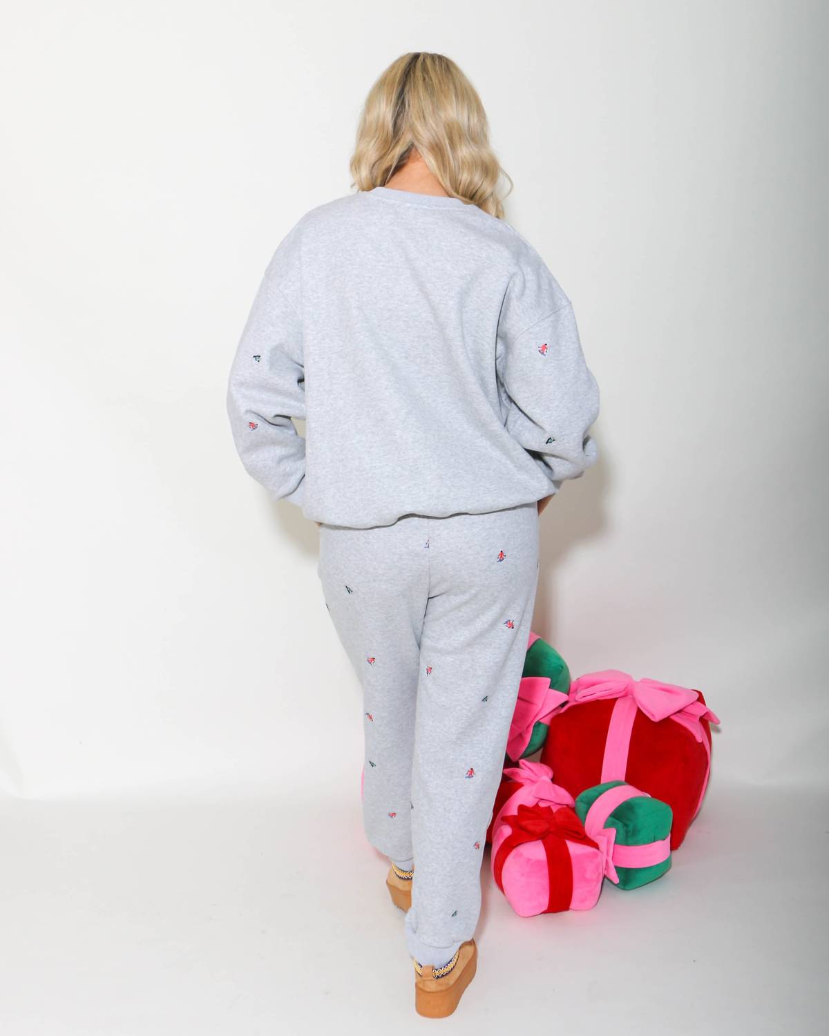 Gilli - Ski Embroidered Sweat Set - clothing - graphic - grey