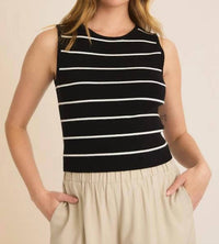Gilli - Sleeveless Striped Top