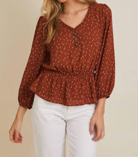 Gilli - V-neck Button-up Long Sleeve Shirt
