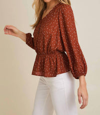 Gilli - V-neck Button-up Long Sleeve Shirt