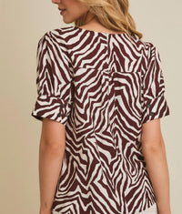 Gilli - Zebra Blouse