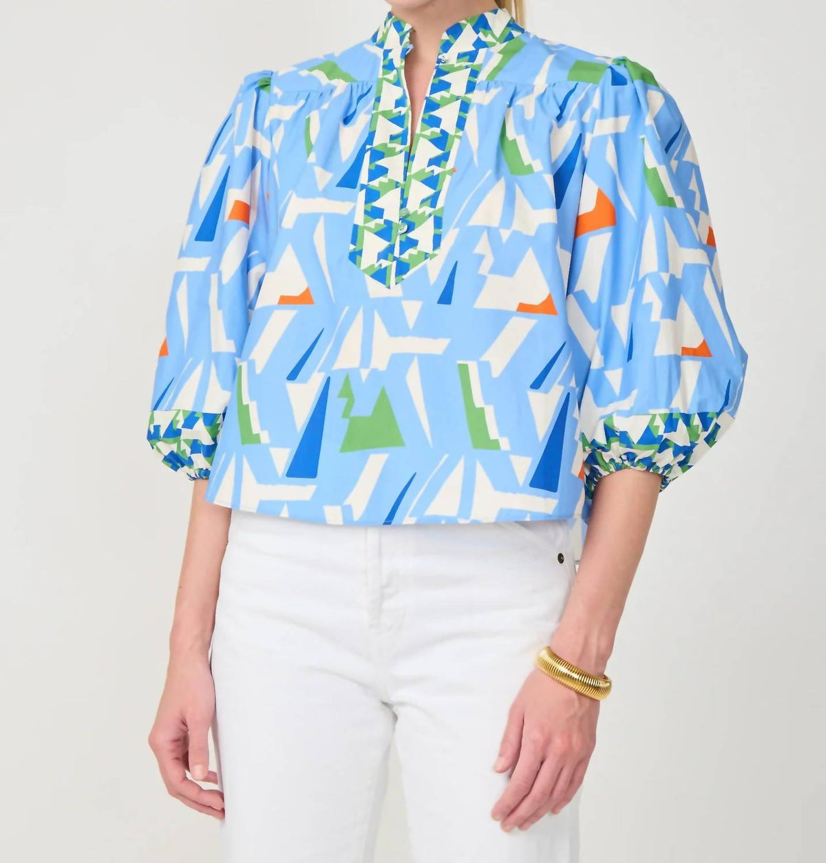 Gilner Farrar - Bethany Split Neck Blouse