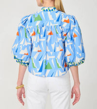 Gilner Farrar - Bethany Split Neck Blouse
