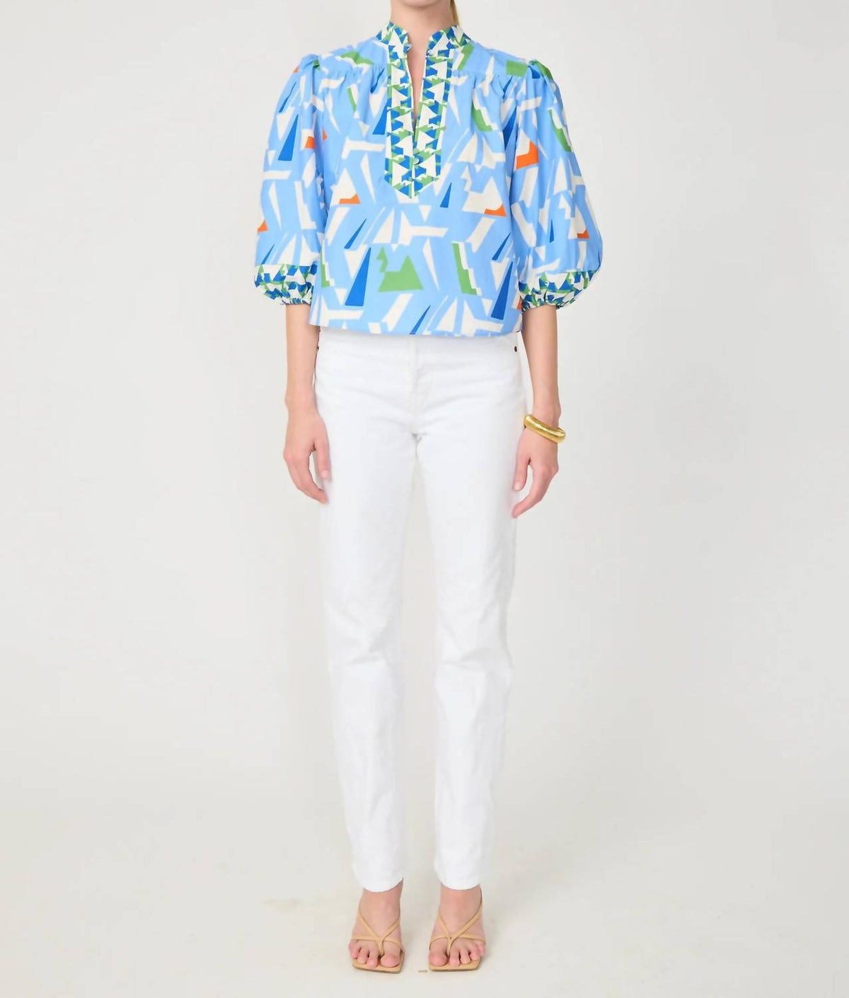Gilner Farrar - Bethany Split Neck Blouse