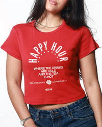 Girl Dangerous - Happy Hour Cropped Top - clothing - cotton - crop - tops