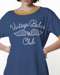 Girl Dangerous - Vintage Babes Tee - blue - clothing - cotton